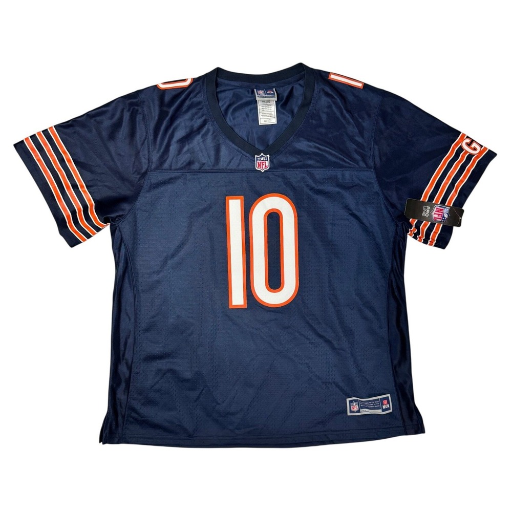 NFL Pro Line Chicago Bears Mitchell Trubisky 10 Jersey Navy Blue Mens‎ 2XL New